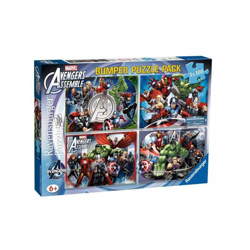 Imagen puzle avengers 4x100 piezas Imagen puzle avengers 4x100 piezas