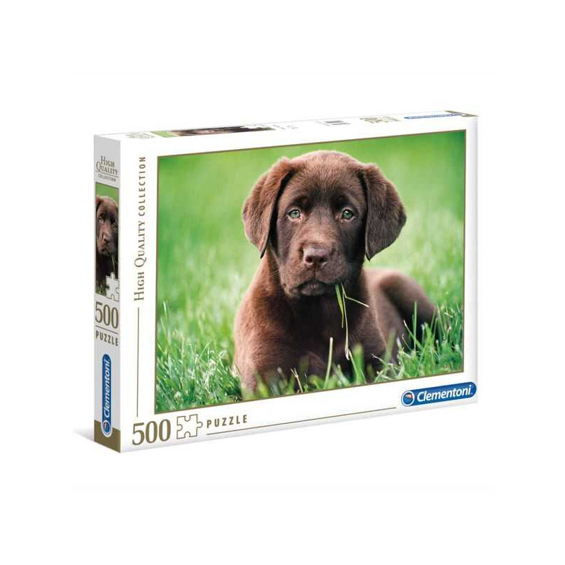 Imagen puzle cachorro chocolate 500 piezas