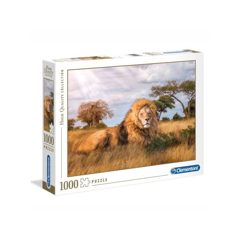 Imagen puzle leon en la selva -the king - 1000 piezas Imagen puzle leon en la selva -the king - 1000 piezas