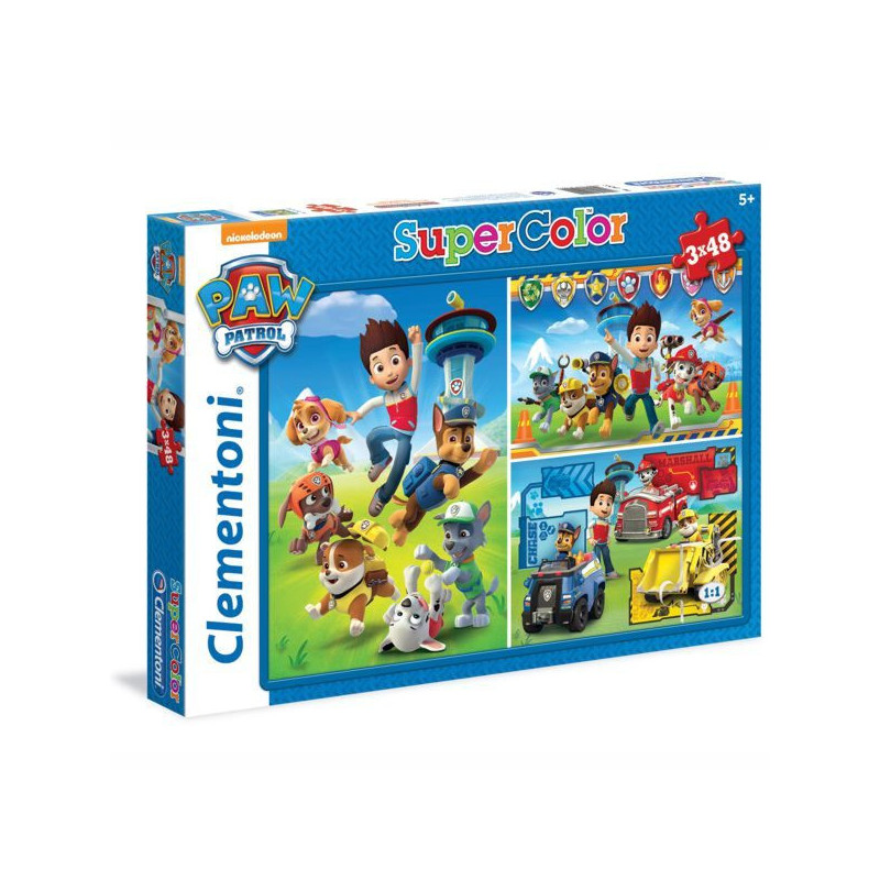 Imagen puzle paw patrol 3 x 48 piezas