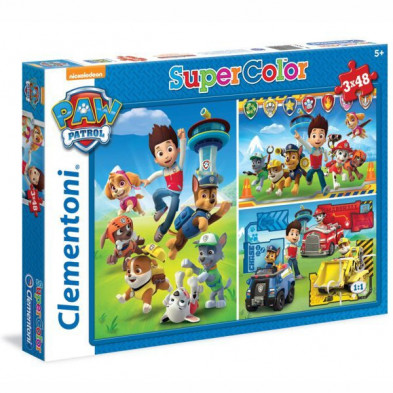 Imagen puzle paw patrol 3 x 48 piezas