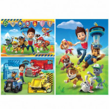 imagen 1 de puzle paw patrol 3 x 48 piezas