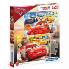 Imagen puzle cars 2 x 20 piezas