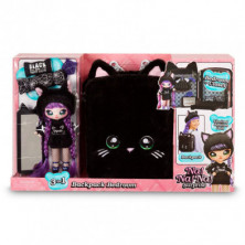 imagen 2 de mochila na! na! na! negra + muñeca exclusiva