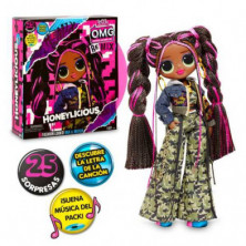 imagen 2 de lol surprise omg fashion dolls remix honeylicious