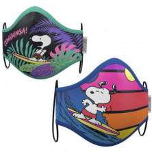 Imagen mascarilla snoopy talla 6-9 años