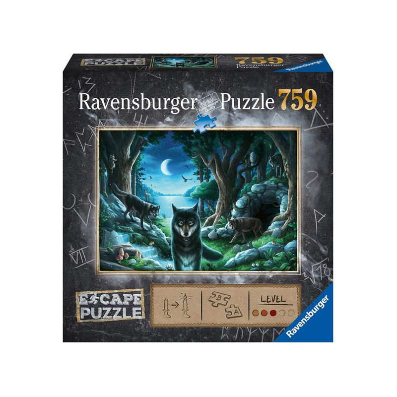 Imagen puzzle escape la manada de lobos ravensburger