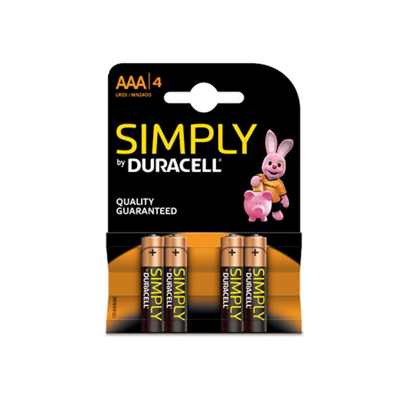 Imagen pila alkalina duracell lr03 (aaa) blister 4 unid