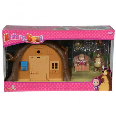 imagen 2 de playset casa de masha y el oso con figuras