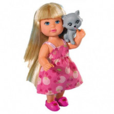 Imagen muñeca evi love animalitos con gato