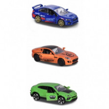 Imagen set de 3 coches majorette racing 1/64