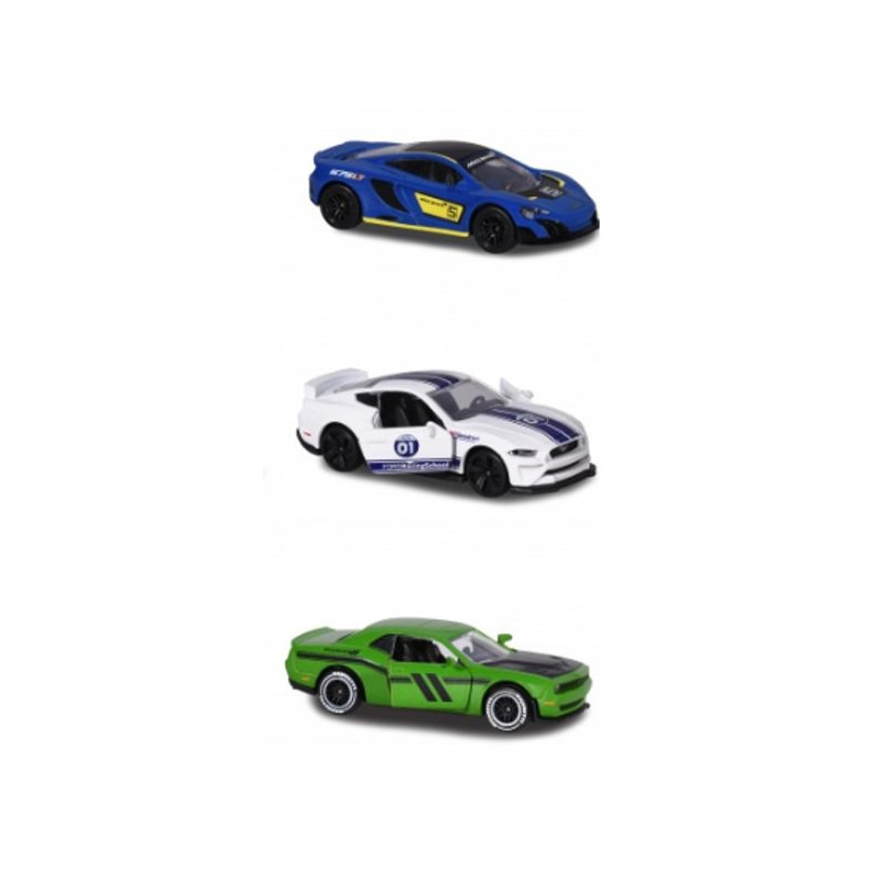 Imagen set de 3 coches majorette racing 1/64