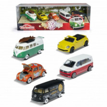 Imagen set de 5 coches majorette volkswagen 1/64