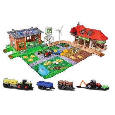 Imagen granja creatix majorette con 5 vehículos