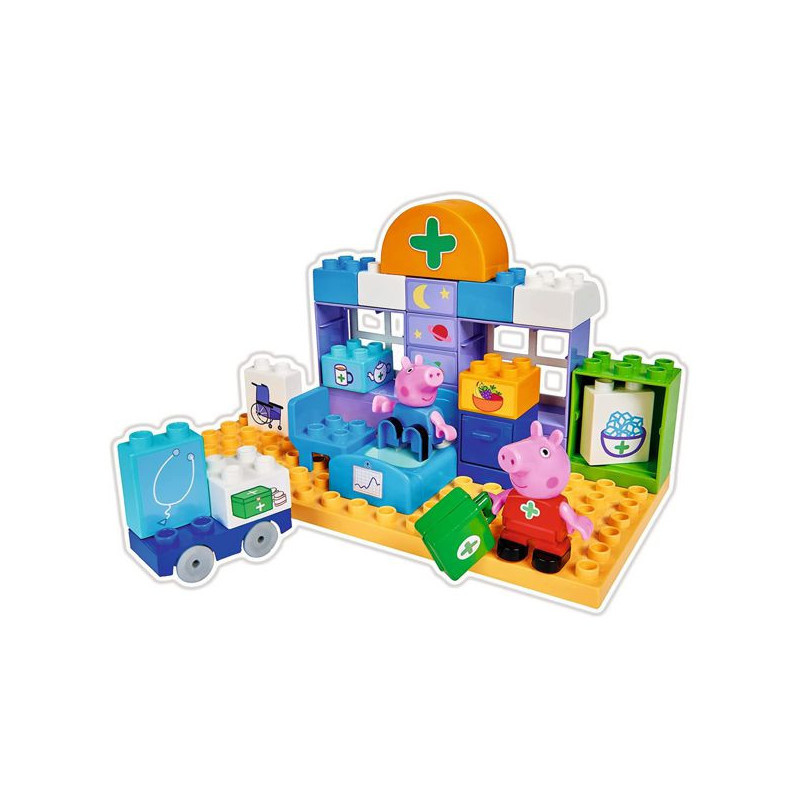 Imagen peppa pig maletín medico bloques construcción 32 p