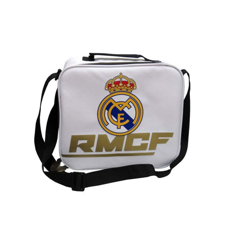 Imagen bolsa merienda real madrid isótermo 25x10x22cm
