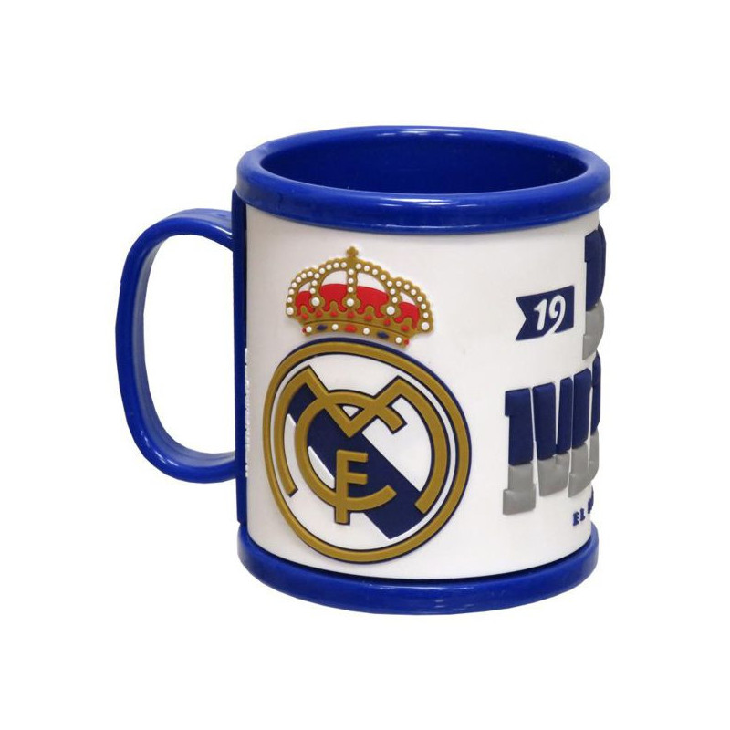 Imagen taza rubber real madrid 7.5x7.5x9cm