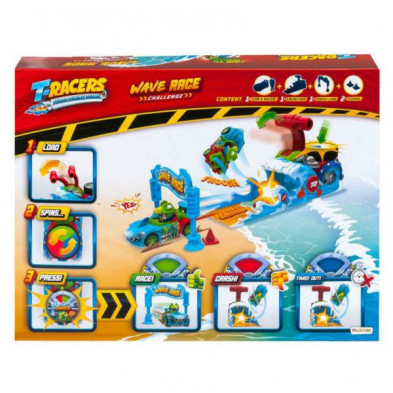 imagen 2 de t-racers s wave race playset