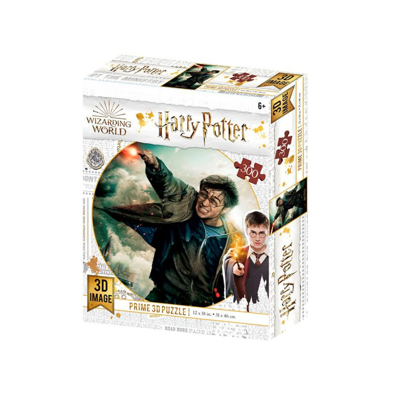 Imagen puzzle lenticular harry potter batalla 300 piezas