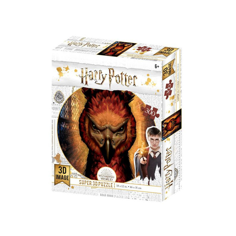 Imagen puzzle lenticular harry potter fawkes 300 piezas