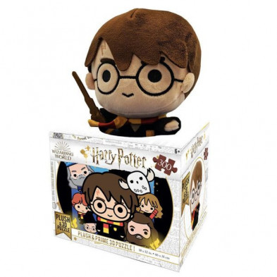 Imagen puzzle lenticular harry potter con peluche 300pz