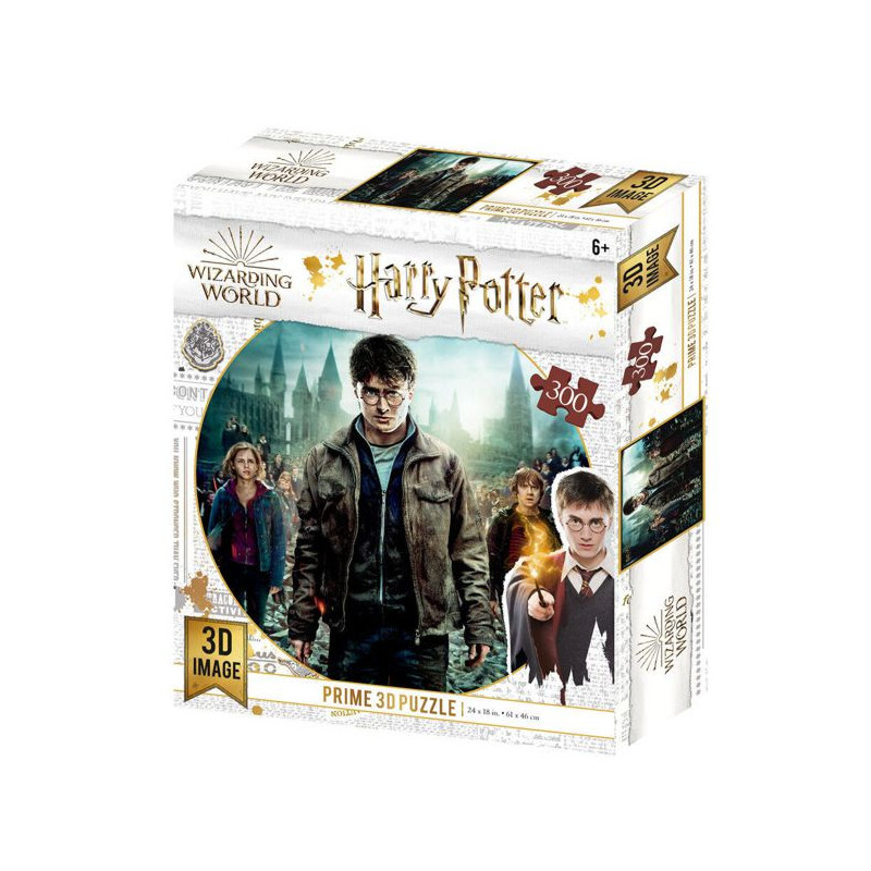 Imagen puzzle lenticular harry hermione y ron 300pz