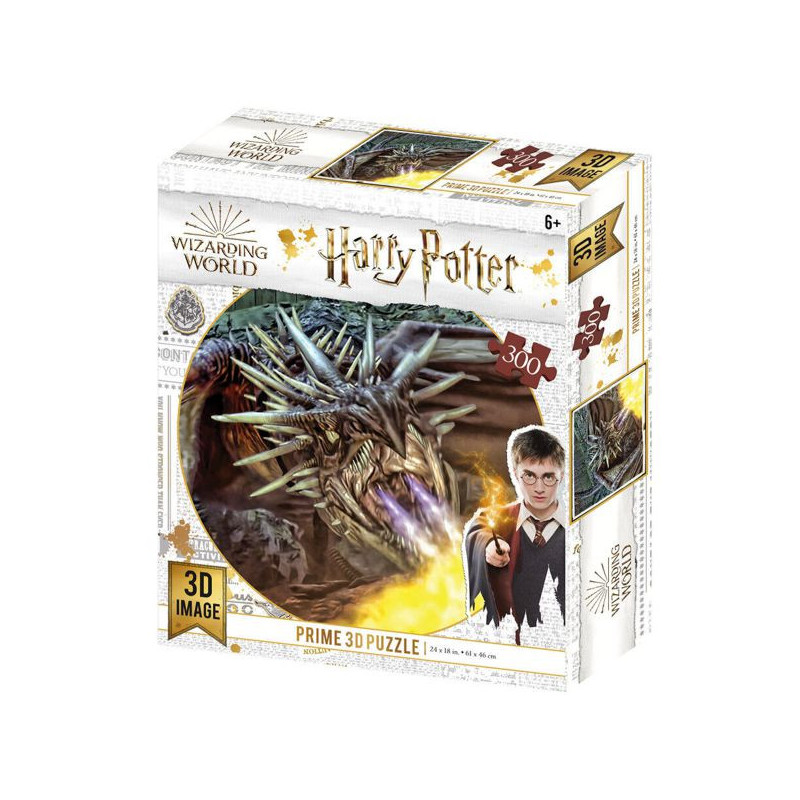 Imagen puzzle lenticular harry potter dragón 300pz