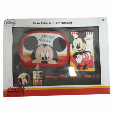 Imagen set de papelería mickey mouse disney