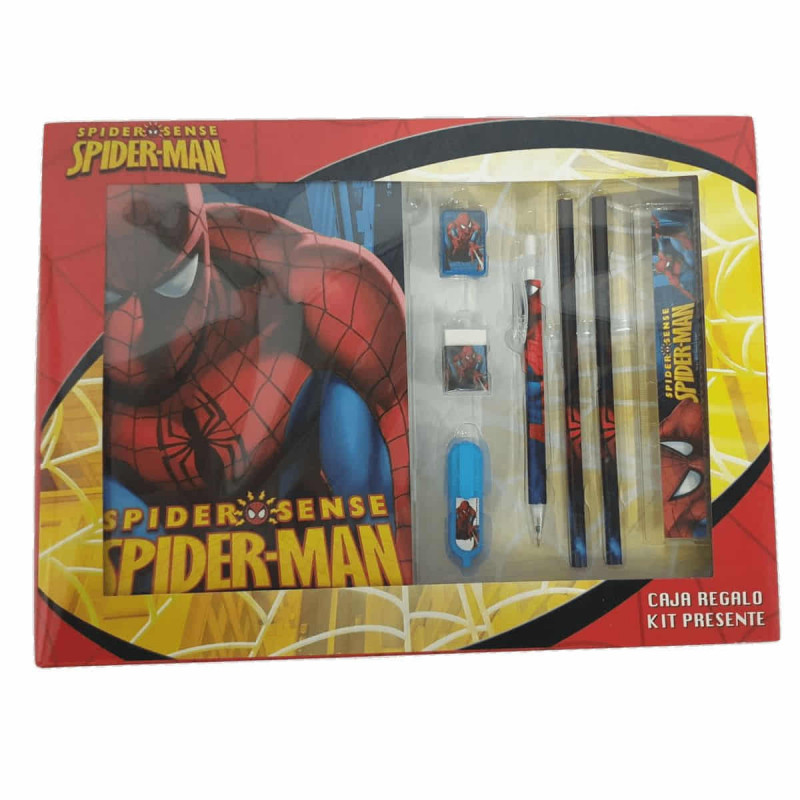 Imagen set de papelería spiderman marvel