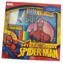 Imagen set de papelería spiderman marvel