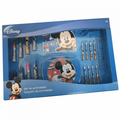 Imagen set de papelería mickey mouse disney