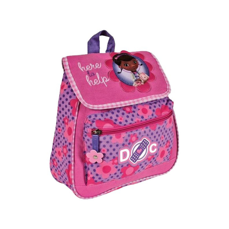 Imagen mochila solapa doctora juguetes 24x27x10cm