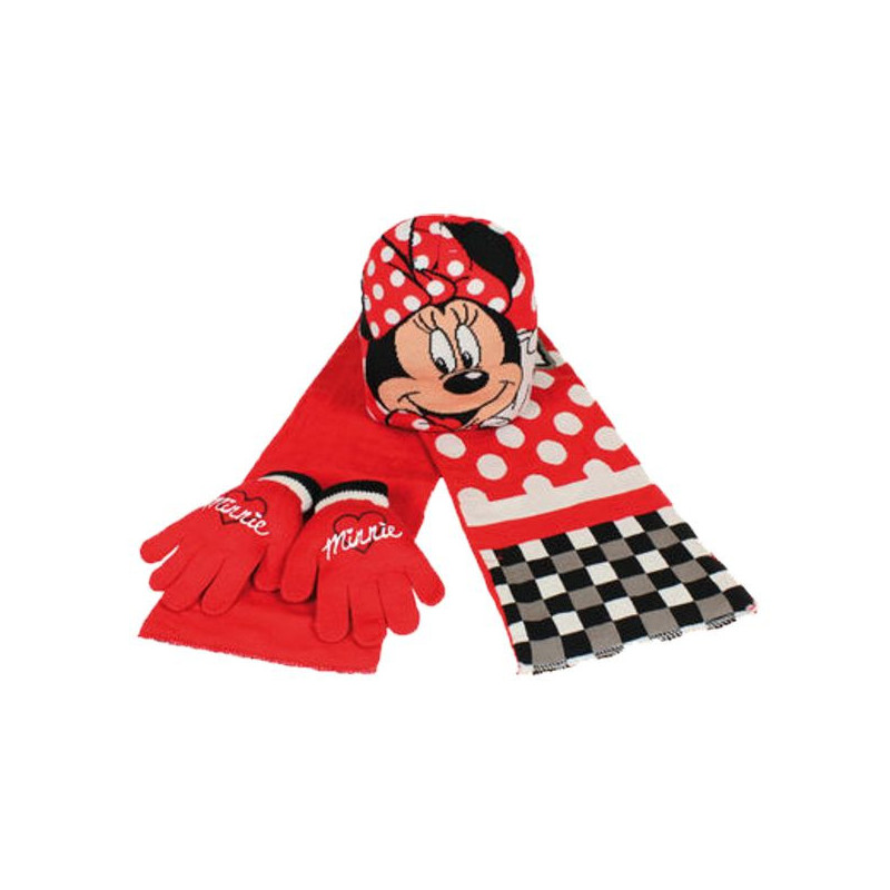 Imagen set minnie gorro+bufanda+guantes