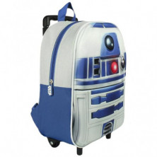 Imagen mochila carro r2d2 star wars 25x31x10cm