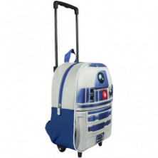 imagen 1 de mochila carro r2d2 star wars 25x31x10cm