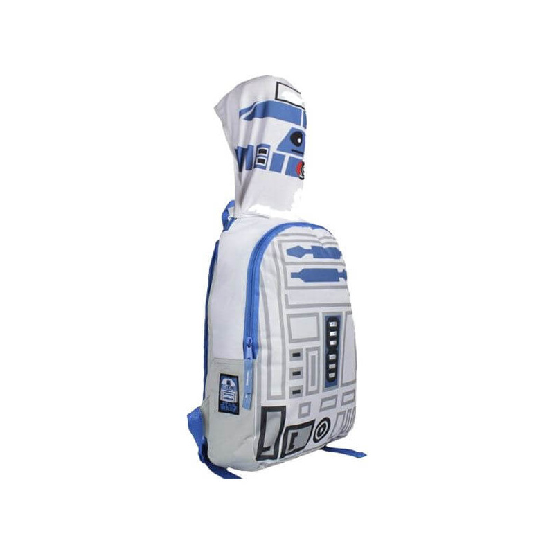 Imagen mochila capucha invisibl r2d2 star wars 28x41x18cm