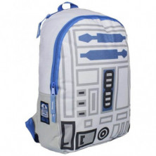 imagen 1 de mochila capucha invisibl r2d2 star wars 28x41x18cm