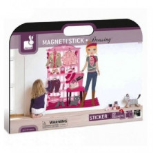 Imagen mural adhesivo magnetistick  vestidor dressing