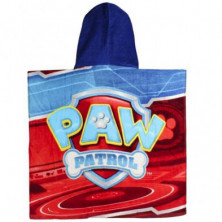 imagen 1 de poncho paw patrol algodon 60x120cm