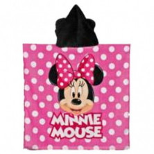 imagen 1 de poncho minnie algodon 60x120cm