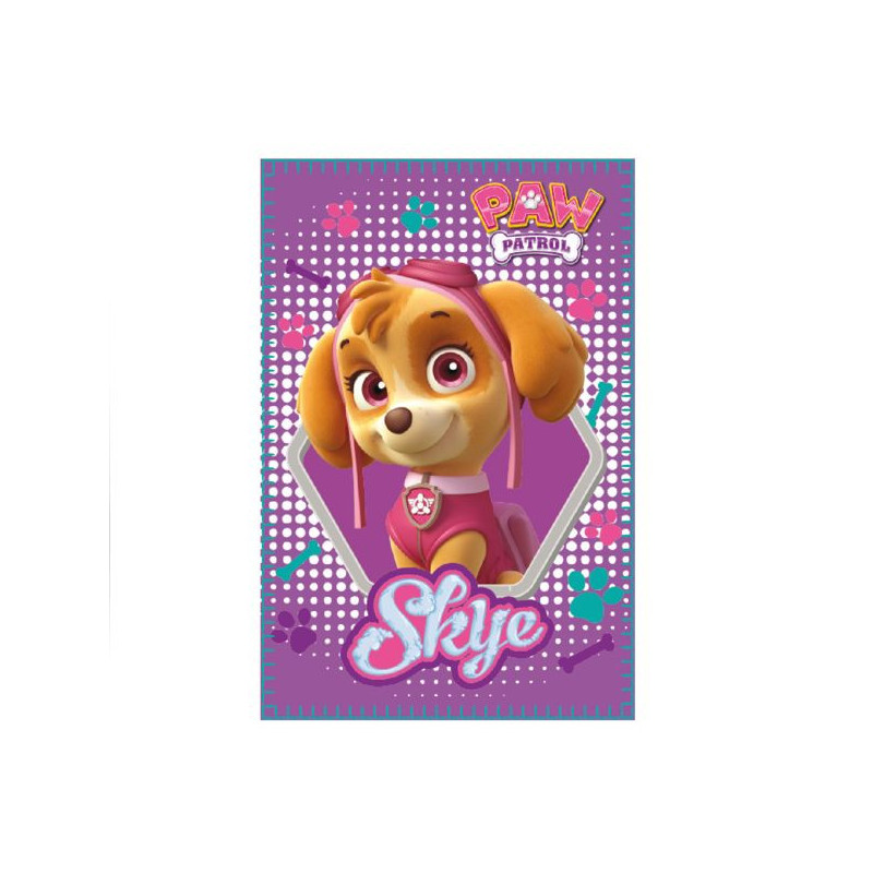 Imagen manta polar inv paw patrol skye polyester