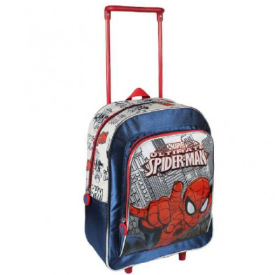 imagen 1 de mochila carro fijo 33cm spiderman