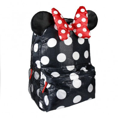 Imagen mochila escolar minnie mouse 30x42x12cm