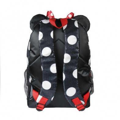 imagen 1 de mochila escolar minnie mouse 30x42x12cm