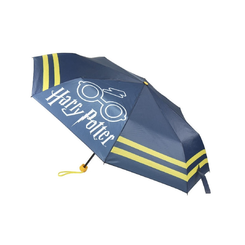 Imagen paraguas manual plegable harry potter azul Imagen paraguas manual plegable harry potter azul
