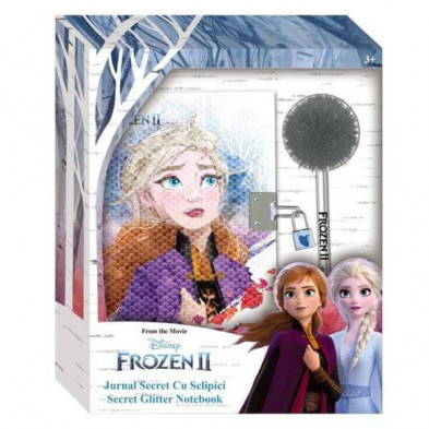 Imagen diario secreto y boli con pompon frozen 2 Imagen diario secreto y boli con pompon frozen 2
