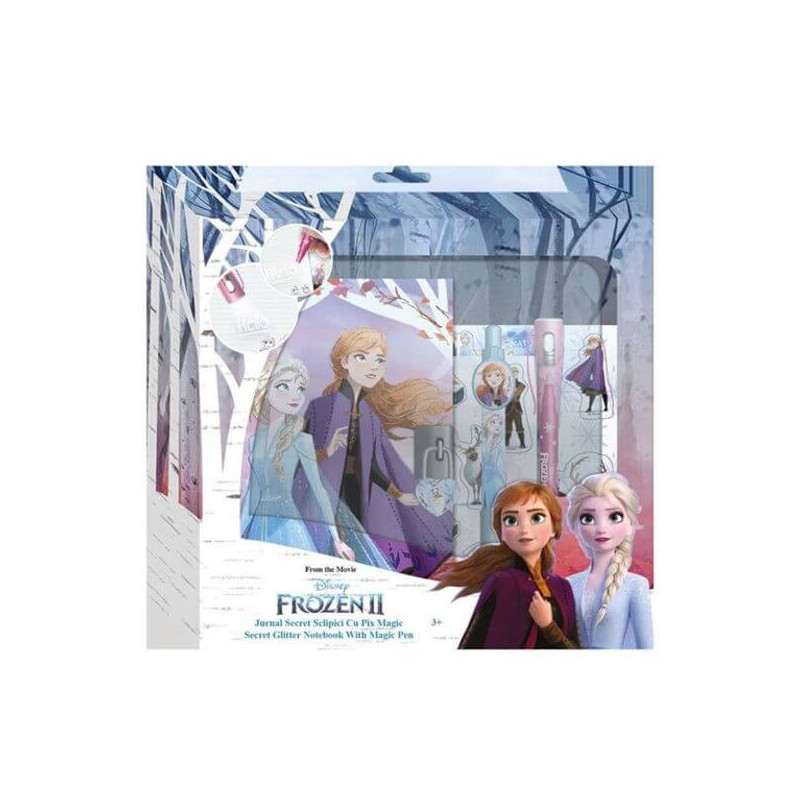 Imagen diario secreto y boli con magico frozen 2