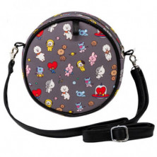 imagen 1 de bolso redondo negro bt21