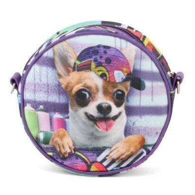 Imagen bolso redondo chihuahua krazymals 18cm