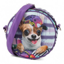 imagen 1 de bolso redondo chihuahua krazymals 18cm